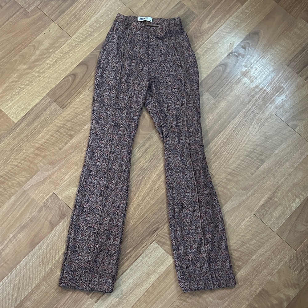 Elegant Women's Boot Cut Pants in Black and Brown